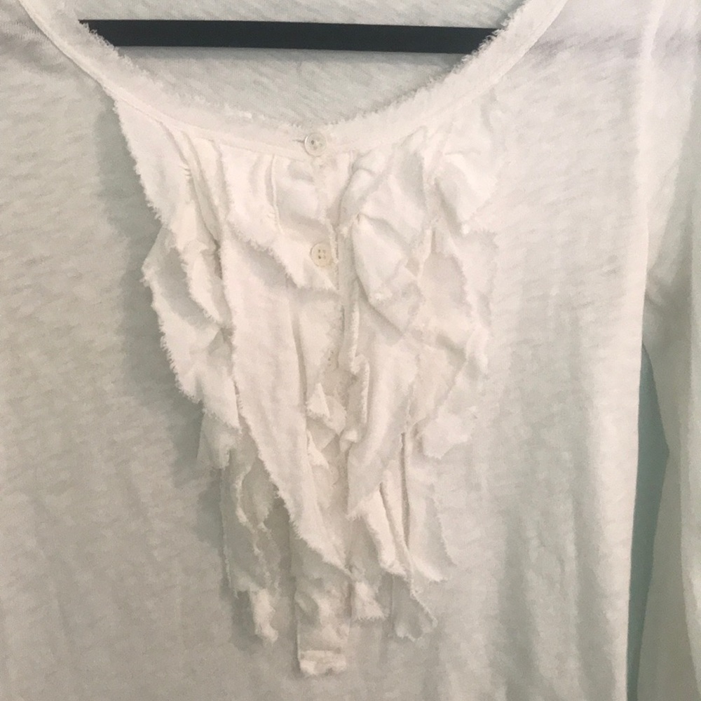White Ruffle Top - Picture 2 of 2